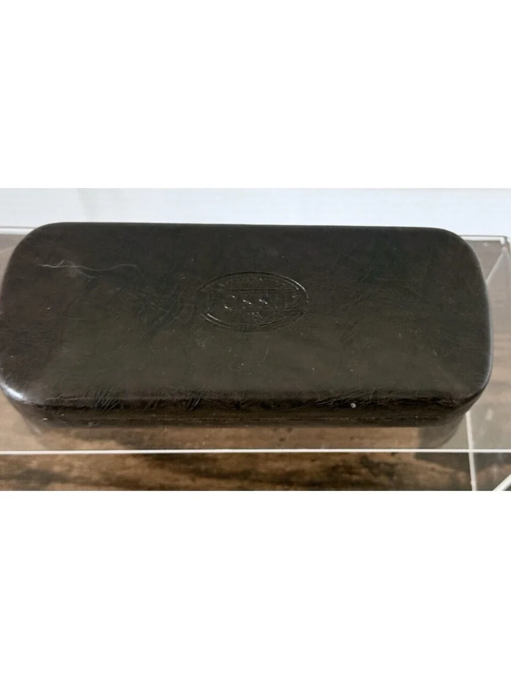 Fossil Eyeglass or Sunglass Dark Brown Hardcase Clamshell Case Lined